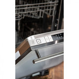 ZLINE 18 in. Compact Stainless Steel Top Control Built-In Dishwasher with Stainless Steel Tub and Modern Style Handle, 52dBa (DW-304-18)