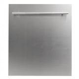 ZLINE 24 in. Stainless Steel Top Control Built-In Dishwasher with Stainless Steel Tub and Modern Style Handle (DW-304-24)