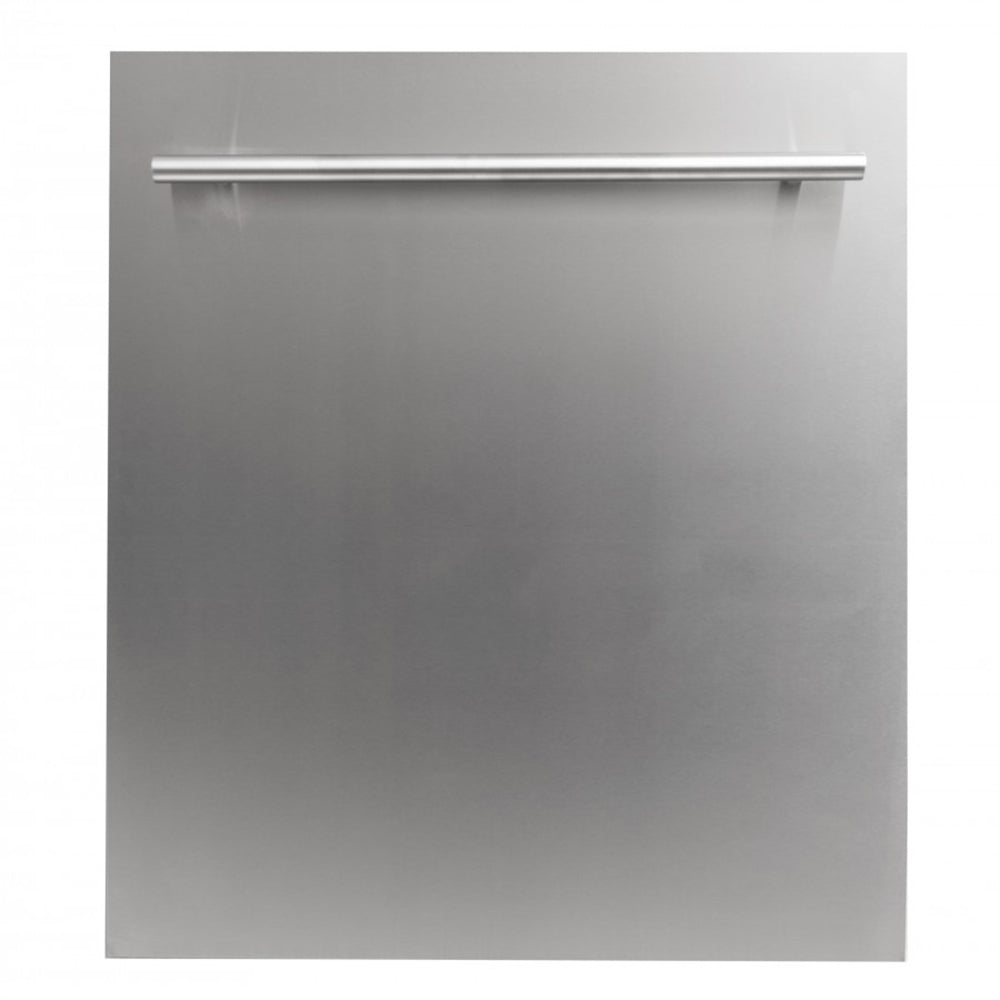 ZLINE 24 in. Stainless Steel Top Control Built-In Dishwasher with Stainless Steel Tub and Modern Style Handle (DW-304-24)