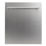 ZLINE 24 in. Stainless Steel Top Control Built-In Dishwasher with Stainless Steel Tub and Modern Style Handle (DW-304-24)