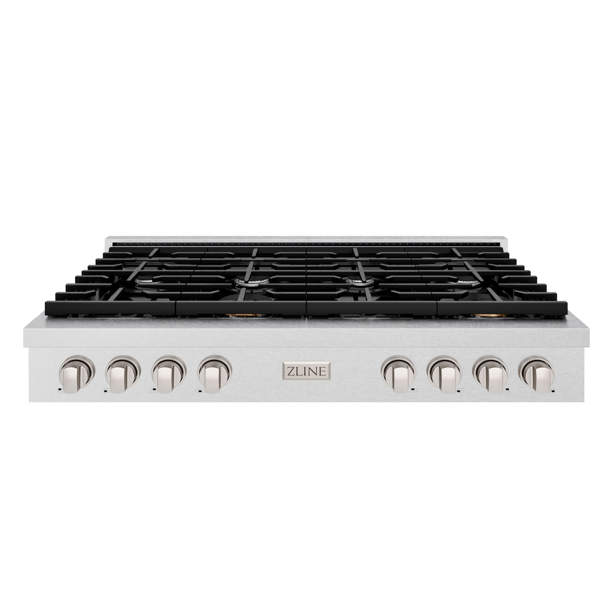 ZLINE 48 in. Paramount Gas Rangetop with 8 Burners and Porcelain Cooktop in Satin Stainless Steel (SRTS-48)