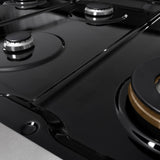 ZLINE 48 in. Paramount Gas Rangetop with 8 Burners and Porcelain Cooktop in Satin Stainless Steel (SRTS-48)