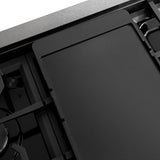 ZLINE 48 in. Paramount Gas Rangetop with 8 Burners and Porcelain Cooktop in Satin Stainless Steel (SRTS-48)