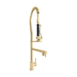 ZLINE Van Gogh Pull Down Spring Kitchen Faucet with Pot Filler in Polished Gold (VNG-KF-PG)
