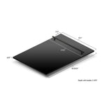 ZLINE 18 in. Compact Black Stainless Steel Top Control Built-In Dishwasher with Stainless Steel Tub and Modern Style Handle, 52dBa (DW-BS-H-18)