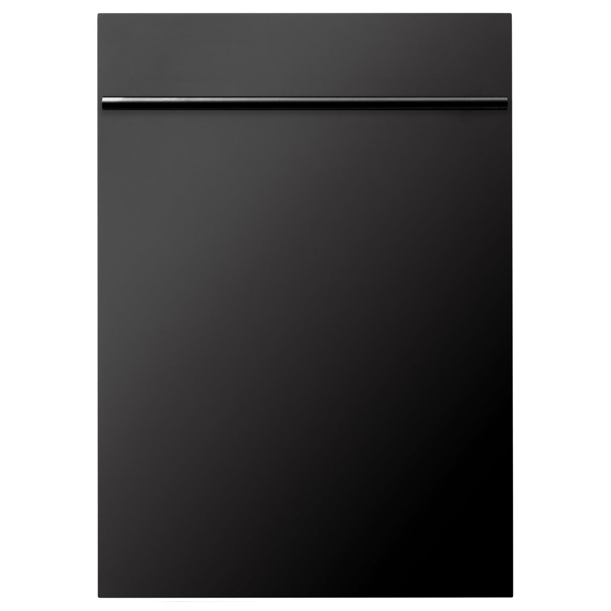 ZLINE 18 in. Compact Black Stainless Steel Top Control Built-In Dishwasher with Stainless Steel Tub and Modern Style Handle, 52dBa (DW-BS-H-18)