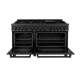 ZLINE 60 in. 7.4 cu. ft. Legacy Dual Fuel Range with 9 Burner Gas Cooktop and 2 Electric Convection Ovens