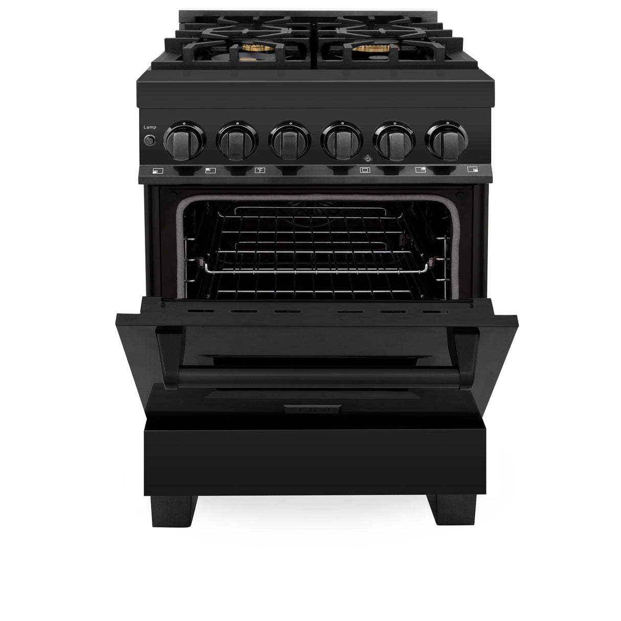 ZLINE 24 in. 2.8 cu. ft. Legacy Dual Fuel Range with 4 Burner Gas Cooktop and Electric Convection Oven