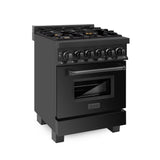 ZLINE 24 in. 2.8 cu. ft. Legacy Dual Fuel Range with 4 Burner Gas Cooktop and Electric Convection Oven