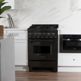 ZLINE 24 in. 2.8 cu. ft. Legacy Dual Fuel Range with 4 Burner Gas Cooktop and Electric Convection Oven