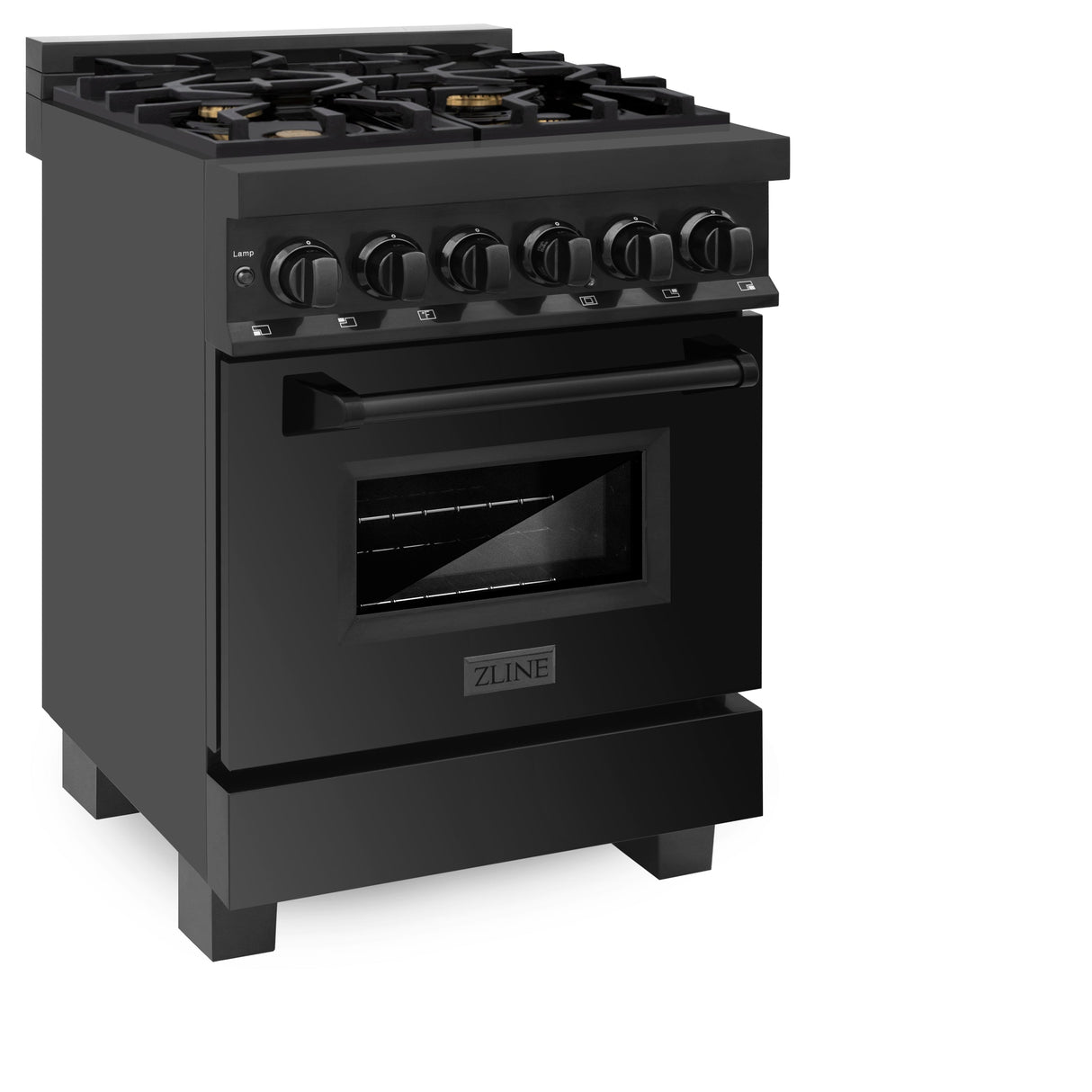 ZLINE 24 in. 2.8 cu. ft. Legacy Dual Fuel Range with 4 Burner Gas Cooktop and Electric Convection Oven