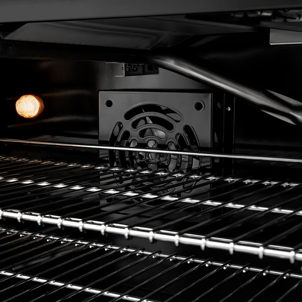 ZLINE 36 in. 5.2 cu. ft. Paramount Gas Range with 6 Burner DuoPro™ Cooktop and Convection Gas Oven in Black Stainless Steel (PSGRB-36)