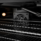 ZLINE 36 in. 5.2 cu. ft. Paramount Gas Range with 6 Burner DuoPro™ Cooktop and Convection Gas Oven in Black Stainless Steel (PSGRB-36)