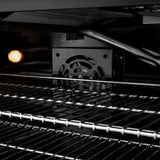 ZLINE Autograph Edition 48 in. 6.7 cu. ft. Paramount Gas Range with 8 Burner DuoPro™ Cooktop and Dual Ovens in Black Stainless Steel and Polished Gold Accents (PSGRBZ-48-G)