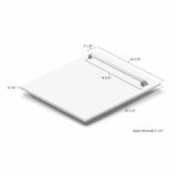 ZLINE 24" Monument Dishwasher Panel in White Matte with Traditional Handle (DPMT-WM-24)