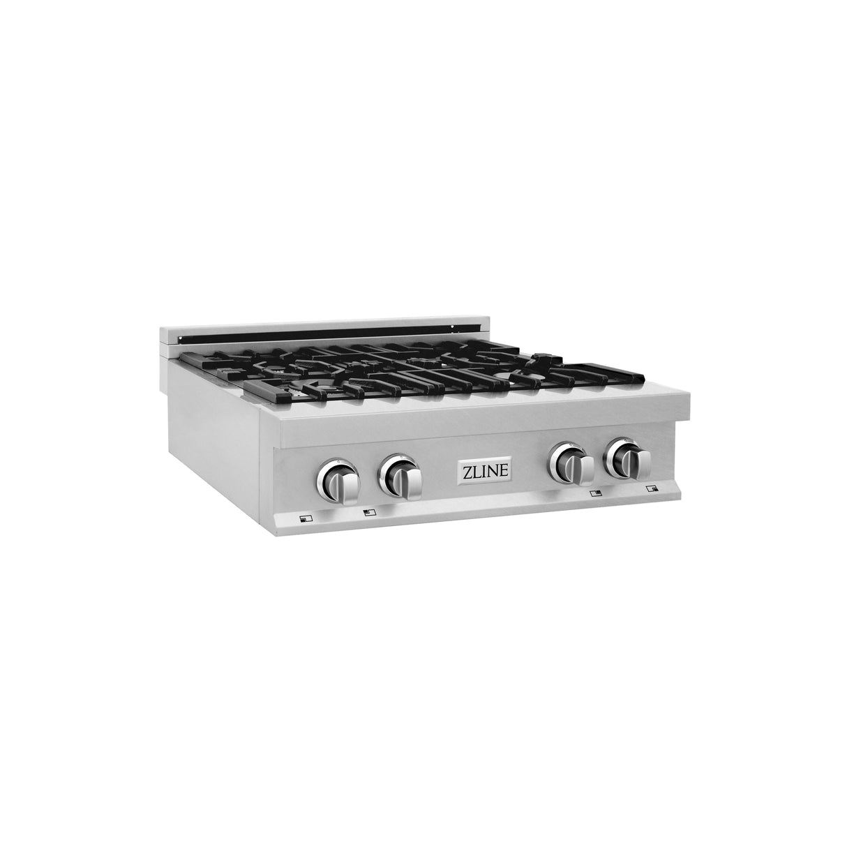 ZLINE 30 in. Legacy Gas Rangetop with 4 Burners and Porcelain Cooktop in Satin Stainless Steel with Griddle (RTS-GR-30)