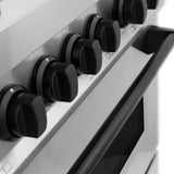 ZLINE Autograph Edition 48 in. Kitchen Package with Stainless Steel Dual Fuel Range, Range Hood, Dishwasher and Refrigeration Including External Water Dispenser with Matte Black Accents (4AKPR-RARHDWM48-MB)