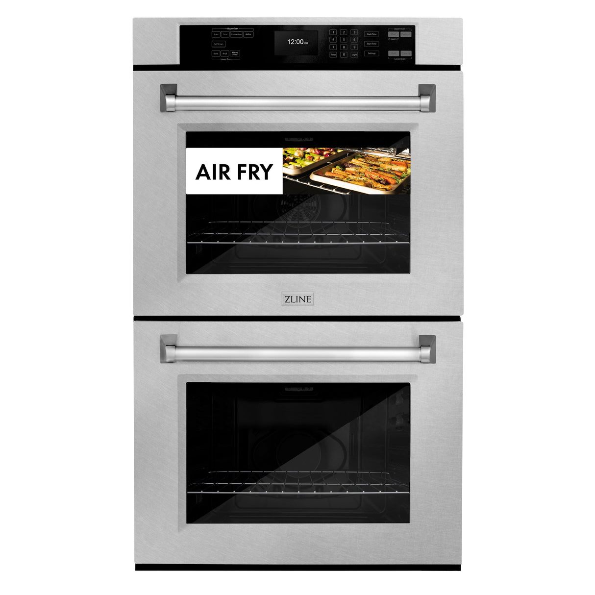 ZLINE 30 in. Professional True Convection Double Wall Oven with Air Fry and Self Clean in Satin Stainless Steel (WADS-30)