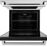 ZLINE 30 in. Professional True Convection Double Wall Oven with Air Fry and Self Clean in Satin Stainless Steel (WADS-30)