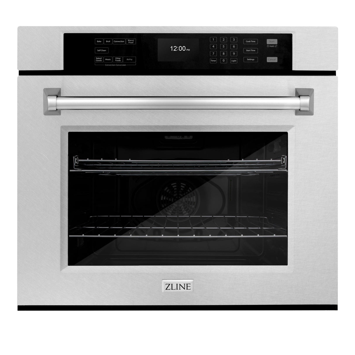 ZLINE 30 in. Professional True Convection Single Wall Oven with Air Fry and Self Clean in Satin Stainless Steel (WASS-30)