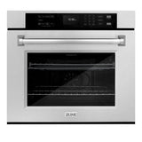 ZLINE 30 in. Professional True Convection Single Wall Oven with Air Fry and Self Clean in Satin Stainless Steel (WASS-30)