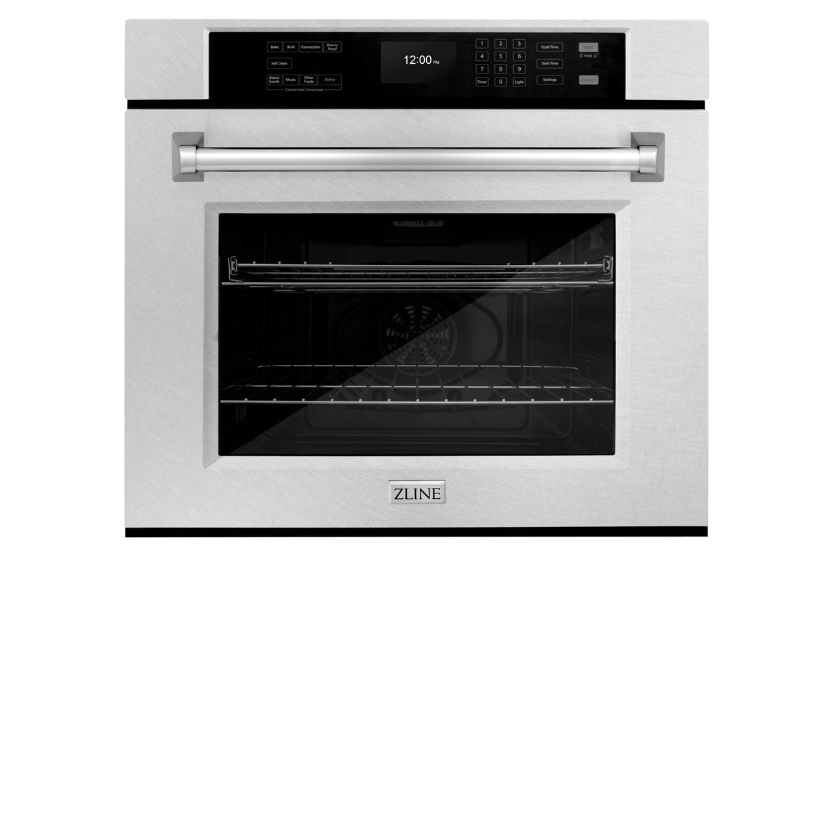 ZLINE 30 in. Professional True Convection Single Wall Oven with Air Fry and Self Clean in Satin Stainless Steel (WASS-30)