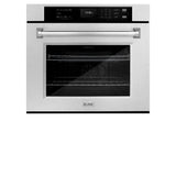 ZLINE 30 in. Professional True Convection Single Wall Oven with Air Fry and Self Clean in Satin Stainless Steel (WASS-30)