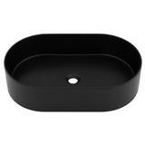 ZLINE 24 in. Siena Oval Vessel Bath Sink in Matte Black (SK-QVO-MB-24)