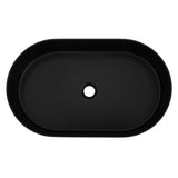 ZLINE 24 in. Siena Oval Vessel Bath Sink in Matte Black (SK-QVO-MB-24)