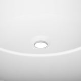 ZLINE 16 in. Siena Round Vessel Bath Sink in White Matte (SK-QVR-WM-16)