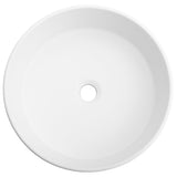 ZLINE 16 in. Siena Round Vessel Bath Sink in White Matte (SK-QVR-WM-16)