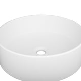 ZLINE 16 in. Siena Round Vessel Bath Sink in White Matte (SK-QVR-WM-16)