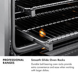 ZLINE Autograph Edition 36 in. 5.2 cu. ft. Paramount Gas Range with 6 Burner Cooktop and Convection Gas Oven in Stainless Steel and Champagne Bronze Accents (SGRZ-36-CB)