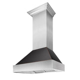 30" Ducted Fingerprint Resistant Stainless Steel Range Hood with Oil Rubbed Bronze Shell (8654ORB-30)