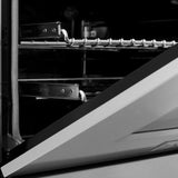 ZLINE 36 in. 4.6 cu. ft. Legacy Dual Fuel Range with 6 Burner Gas Cooktop and Electric Convection Oven in Satin Stainless Steel (RAS-SN-36)