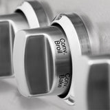 ZLINE 30 in. 4.0 cu. ft. Legacy Dual Fuel Range with Gas Cooktop and Electric Convection Oven in Satin Stainless Steel with 4 Brass Burners (RAS-SN-BR-30)