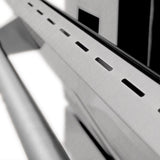 ZLINE 60 in. 7.4 cu. ft. Legacy Dual Fuel Range with Gas Cooktop and 2 Electric Convection Ovens in Satin Stainless Steel with 8 Brass Burners (RAS-SN-BR-60)