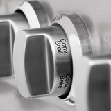 ZLINE 60 in. 7.4 cu. ft. Legacy Dual Fuel Range with Gas Cooktop and 2 Electric Convection Ovens in Satin Stainless Steel with 8 Brass Burners (RAS-SN-BR-60)