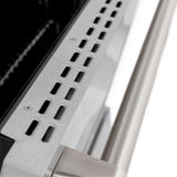 ZLINE 48 in. 6.7 cu. ft. Paramount Double Oven Gas Range in Satin Stainless Steel with 8 Brass Burners (SGRS-BR-48)