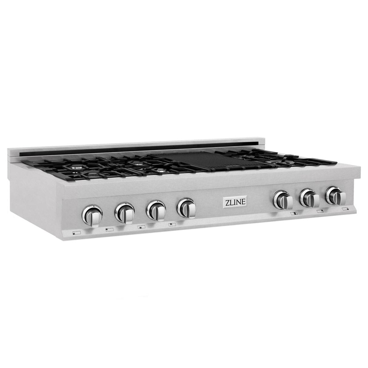 ZLINE 48 in. Legacy Gas Rangetop with 7 Burners and Porcelain Cooktop in Satin Stainless Steel (RTS-48)