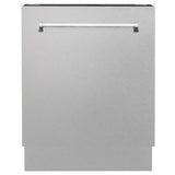 ZLINE 24 in. Tallac Series 3rd Rack Tall Tub Dishwasher with Satin Stainless Steel Panel and Stainless Steel Tub, 51dBa (DWV-SN-24)
