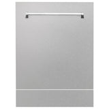 ZLINE 24 in. Tallac Series 3rd Rack Tall Tub Dishwasher with Satin Stainless Steel Panel and Stainless Steel Tub, 51dBa (DWV-SN-24)