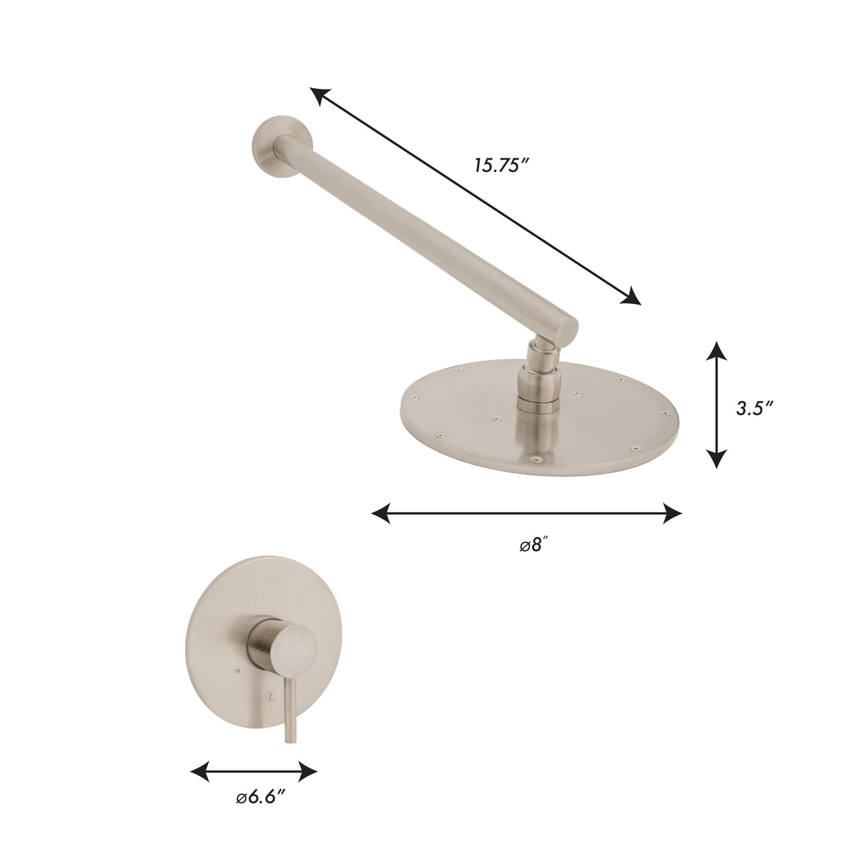 ZLINE El Dorado Shower Faucet in Brushed Nickel (ELD-SHF-BN)