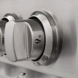 ZLINE 30 in. 4.0 cu. ft. Legacy Dual Fuel Range with 4 Burner Gas Cooktop and Electric Convection Oven in Stainless Steel and Blue Matte Door (RA-BM-30)