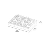 ZLINE 30" Gas Cooktop with 4 Gas Burners (RC30)