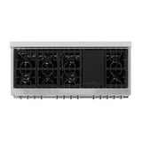ZLINE 60 in. 7.4 cu. ft. Legacy Dual Fuel Range with 9 Burner Gas Cooktop and 2 Electric Convection Ovens in Stainless Steel with Griddle (RA-GR-60)