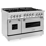 ZLINE 48 in. 6.0 cu. ft. Range with Natural Gas Stove and Natural Gas Oven in Stainless Steel (RG48)