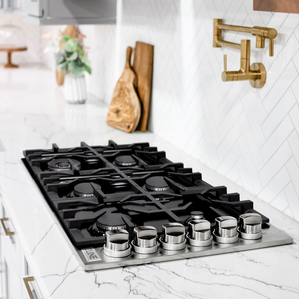 ZLINE Dropin Cooktop in Stainless Steel (Gas) (RC36-PBT)