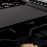ZLINE 48 in. Legacy Gas Rangetop with 6 Brass Burners and Porcelain Cooktop in Stainless Steel (RT-BR-48)