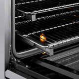 ZLINE Autograph Edition 30 in. 4.2 cu. ft. Paramount Induction Range with 4 Element Cooktop and Electric Convection Oven in Stainless Steel with Champagne Bronze Accents (SINRZ-30-CB)